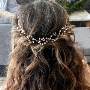 BHLDN Twigs and Honey Pearldrop Halo